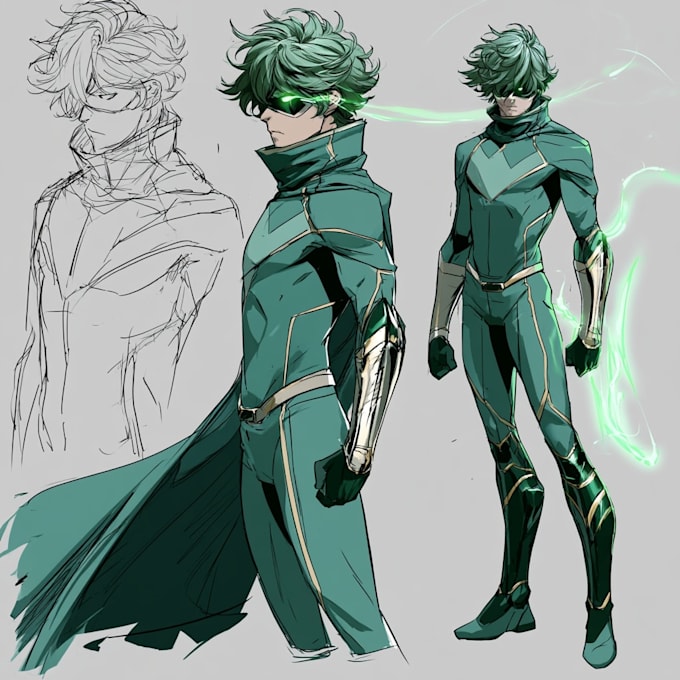 superhero comic book art and illustration