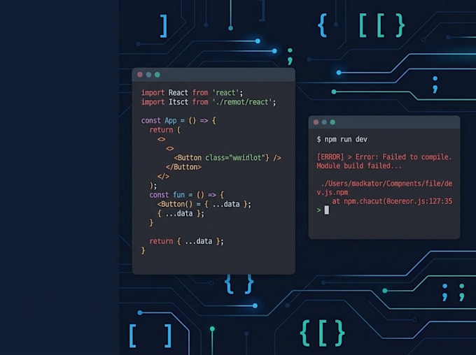 fix bugs and errors in your react or nodejs application