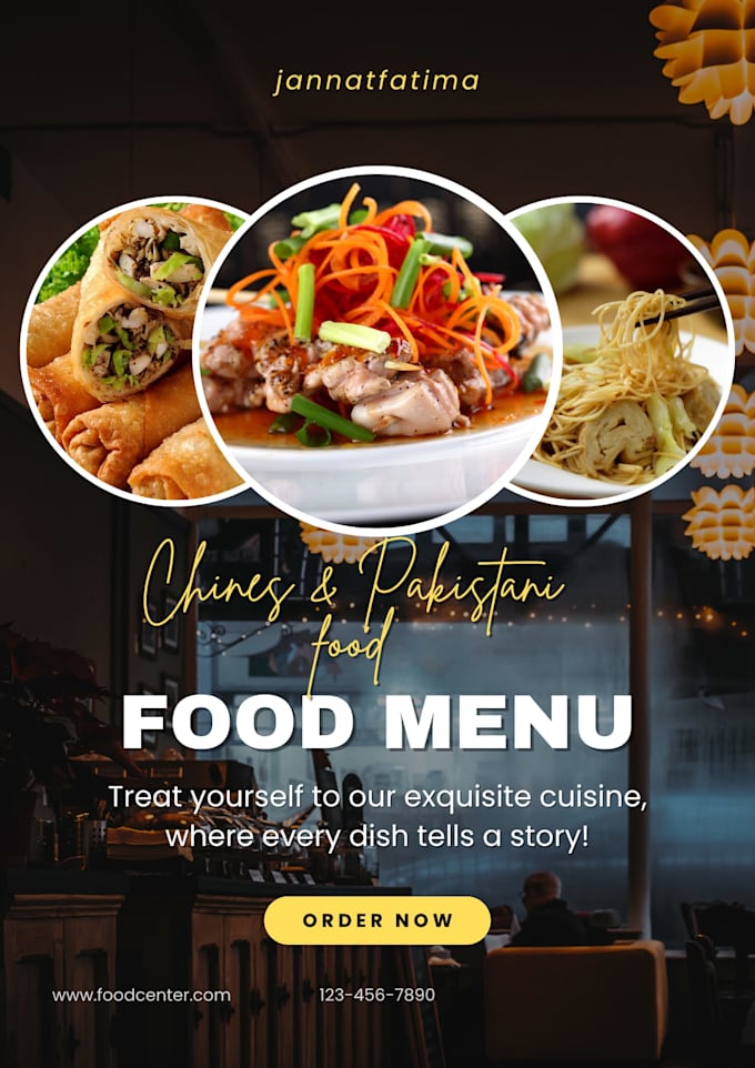design a professional restaurant flyer
