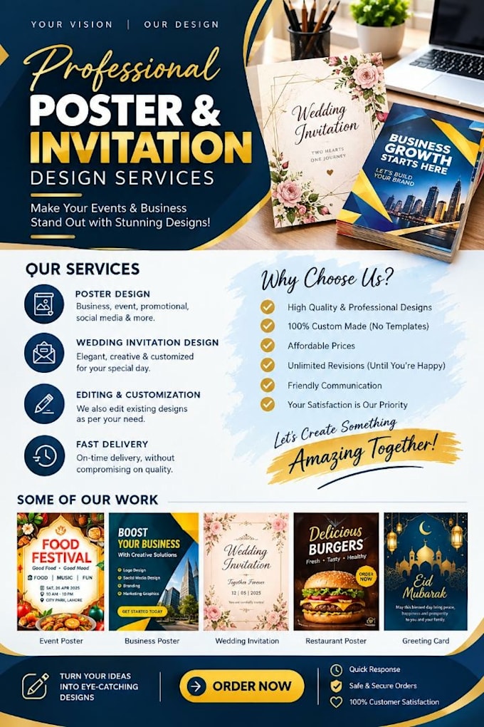 design professional promotional posters
