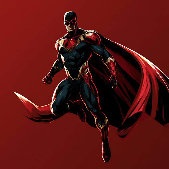 superhero character for comics