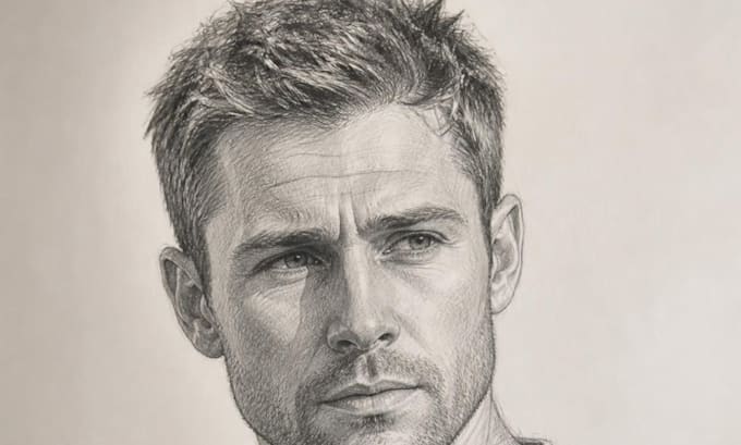 create a realistic pencil sketch from your photo