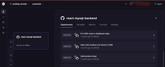 deploy your nodejs python or docker app to railway vercel