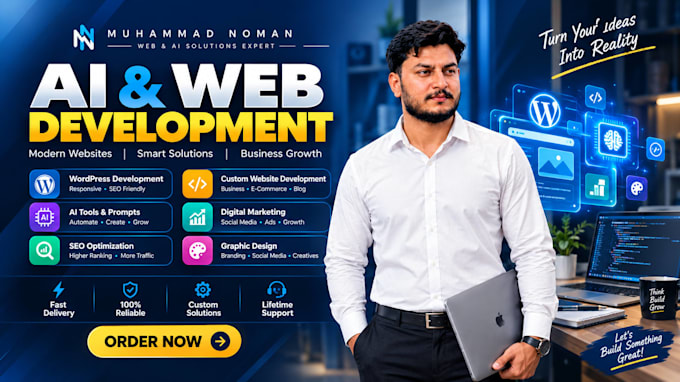 do ai website development, ai chatbot, ai automation as wordpress expert