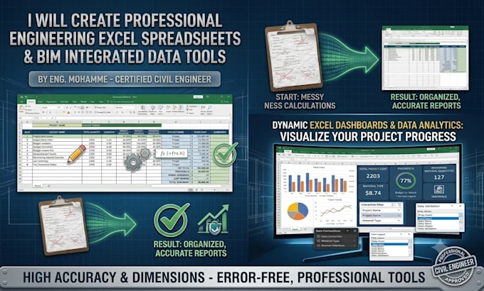 create custom excel spreadsheets for engineering calculations