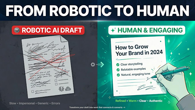 humanize ai text into natural SEO blog content