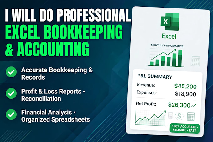 do bookkeeping in excel for small business
