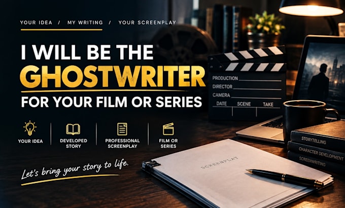 be the ghostwriter for your film or series