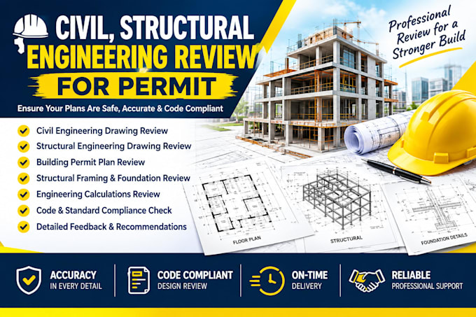 civil, structural engineering review for permit in new york