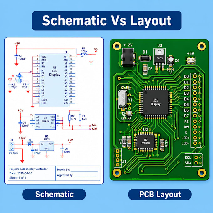 design professional pcb layout, schematic and gerber files