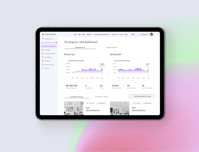 design saas dashboard UI UX and web app in figma