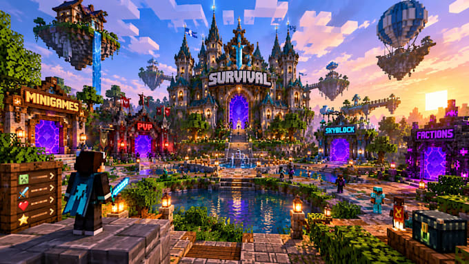 build custom minecraft castles, servers, mods and datapacks