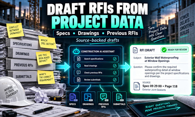 build an ai construction rfi submittal and specifications assistant