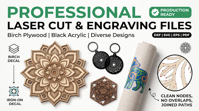 convert your design into clean cut file for cricut and laser