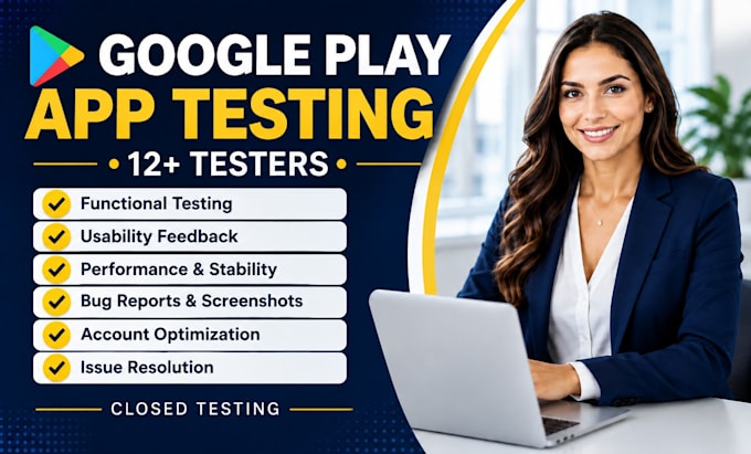 provide 12 testers for google play console closed testing