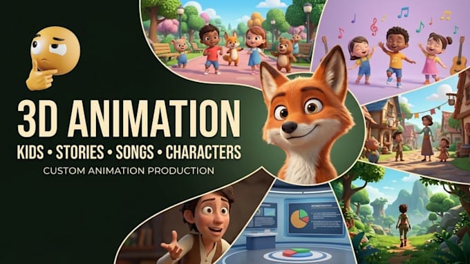 create 3d animated videos for kids like cocomelon