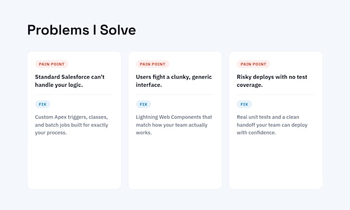 be your salesforce developer for apex triggers, lwc and bug fixes