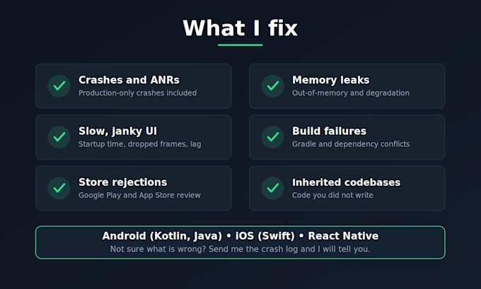 app rescue and bug fixes