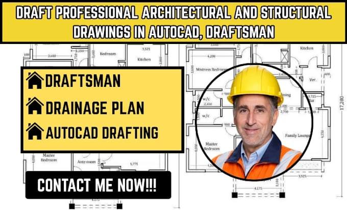 draft professional architectural and structural drawings in autocad, draftsman