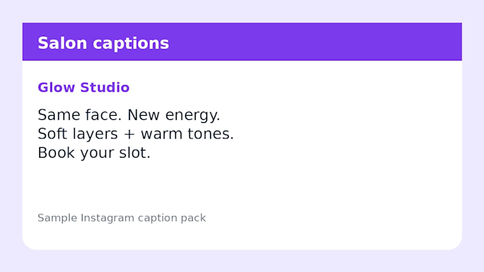 write 10 instagram captions for your business or brand