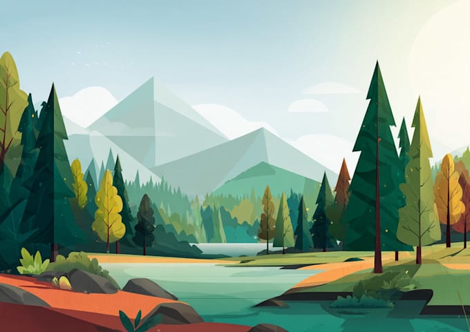 flat vector character illustration for anything