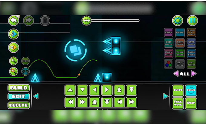 create professional geometry dash decoration for your level