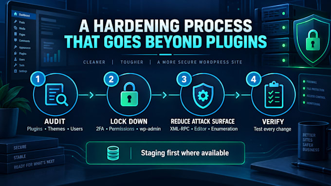 harden and secure your wordpress website against hackers