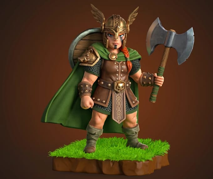 create stylized game character and assets in blender