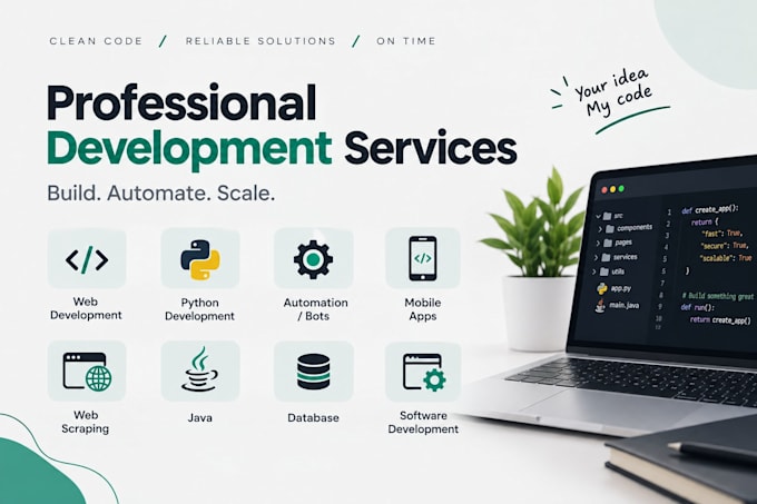 script python java sql database c coding programming project developer coder