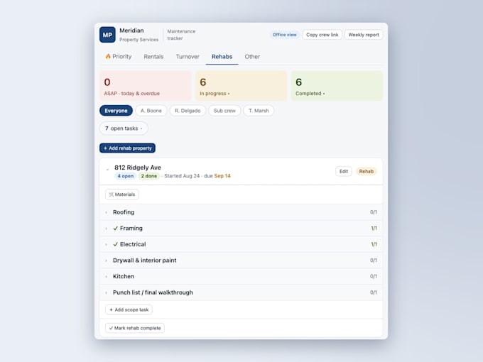 build a maintenance tracking web app for your property management company