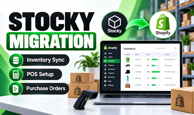 migrate shopify stocky inventory, fix pos stock sync vormac order fulfillment
