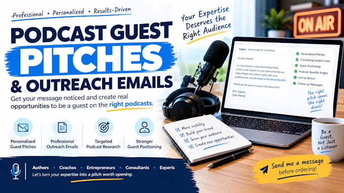 write personalized podcast guest pitches and outreach emails