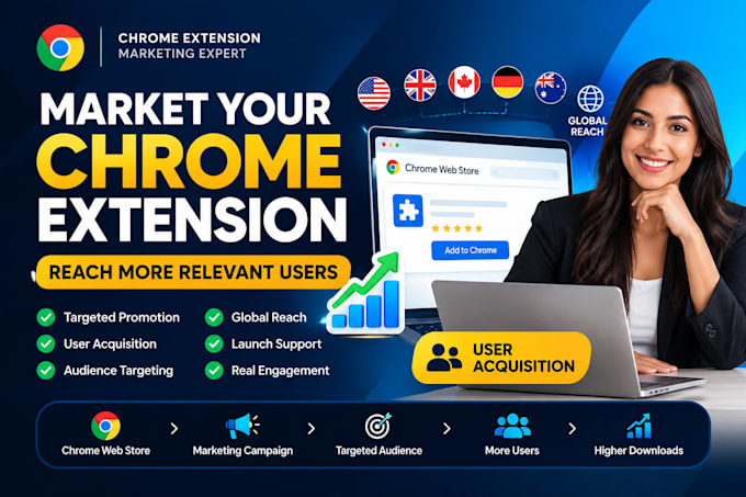 market your chrome extension for targeted users and downloads