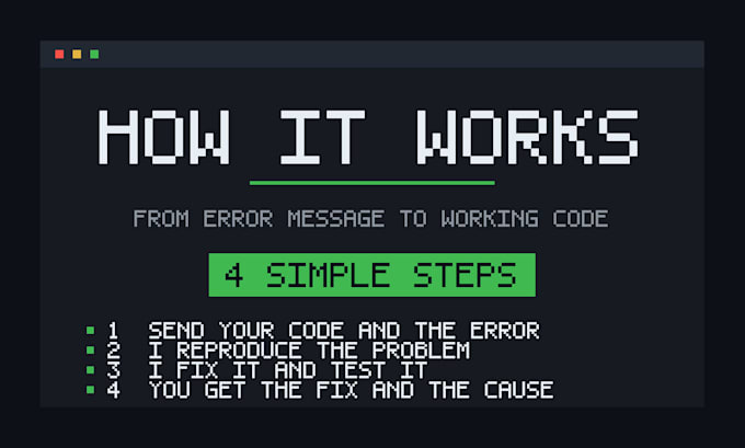 fix bugs and errors in your python, javascript or PHP code