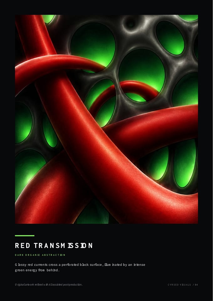 create custom dark neon digital art