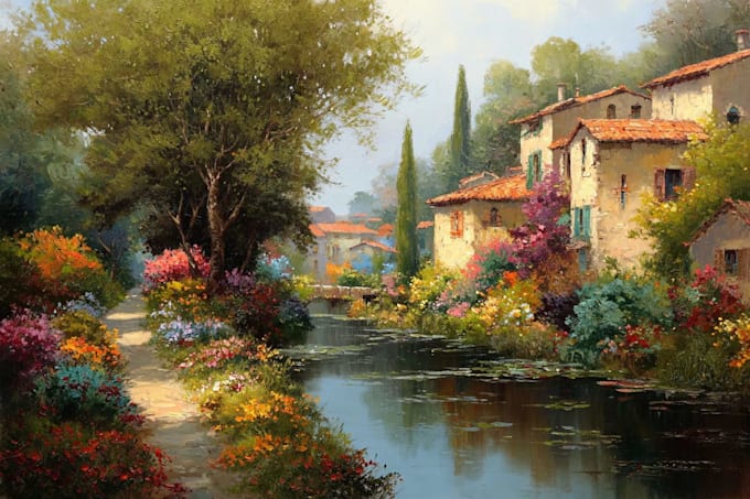 do landscape oil painting art
