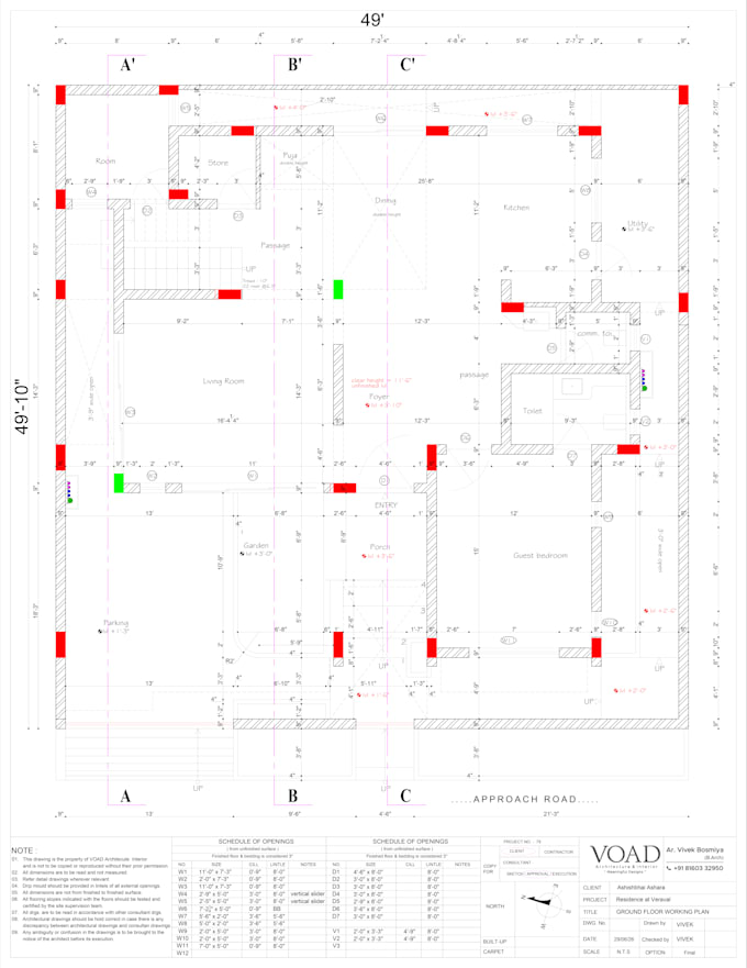 draft professional architectural drawings in autocad