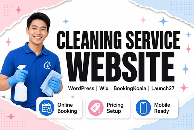 build cleaning service website with booking koala pricing parameters