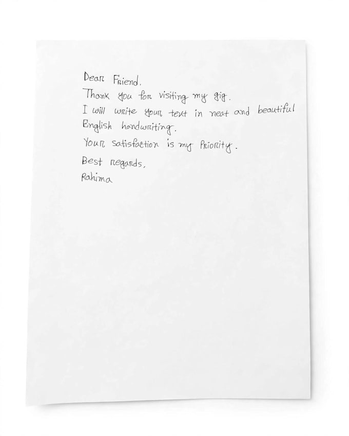 write neat and english handwriting for assignment and notes
