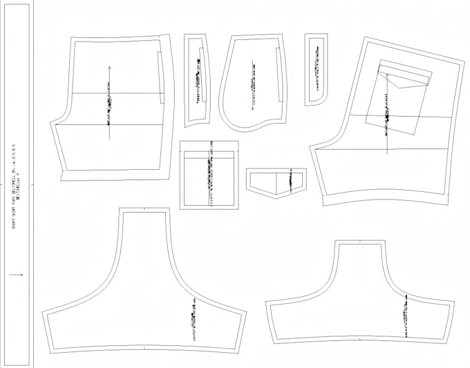 create mens short garment cad and sewing patterns for clothing