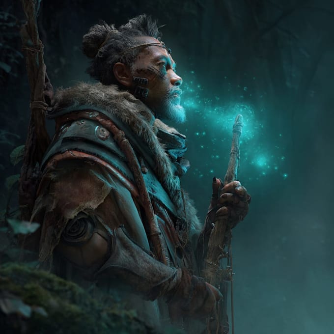create professional fantasy character artwork
