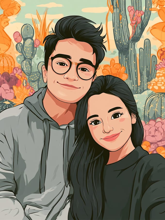 design couple portrait wedding portrait