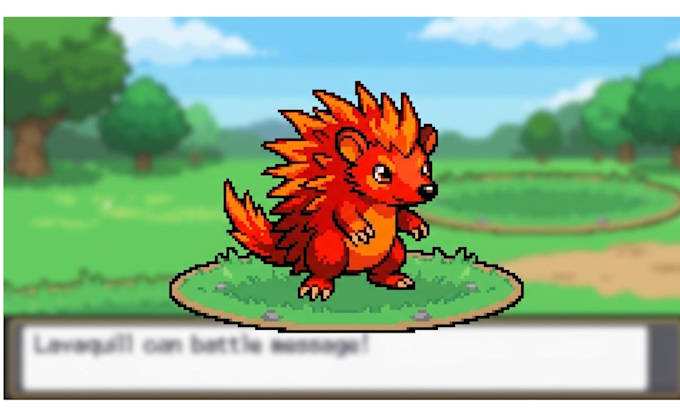 draw your pokemon sprite trainer sprite fakemon and pixel art overworld sprite