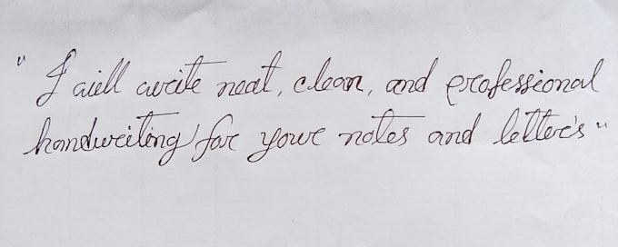 write neat handwritten letters notes or study materials for you