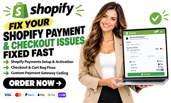 fix shopify payment issues, shopify checkout, shopify cart using custom coding
