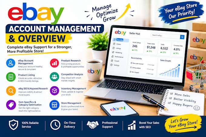 be your ebay account manager and listing expert