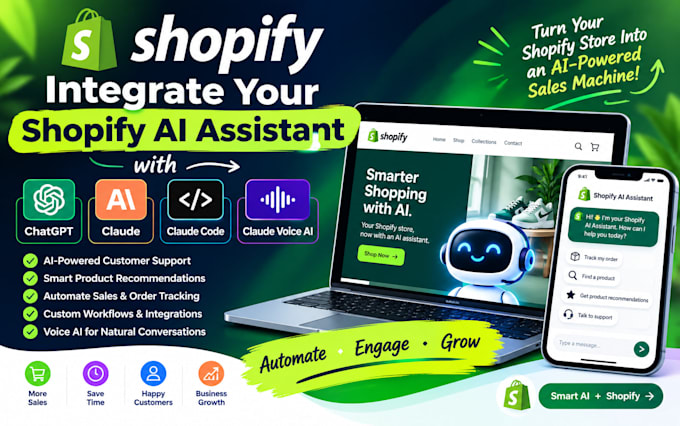integrate your shopify ai assistant chatgpt claude code claude voice ai