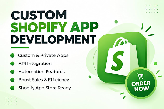 build shopify custom apps with API integrations or automations