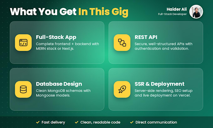 develop a full stack web application using mern stack or next js