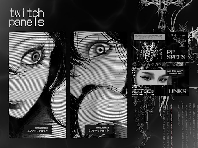 design a unique twitch profile banner and panels